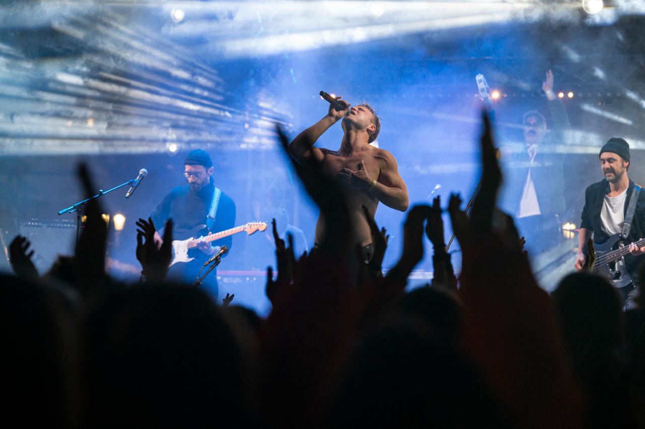Tim Freitag an einem Konzert in Litauen